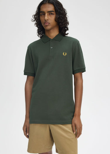 Fred Perry Polo's The fred perry polo shirt- court green honeycomb