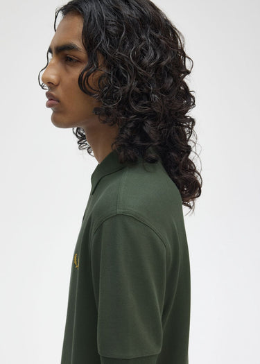 Fred Perry Polo's The fred perry polo shirt- court green honeycomb