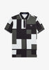 Fred Perry Polo's  Pixel print fred perry shirt - light ice 