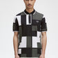 Fred Perry Polo's  Pixel print fred perry shirt - light ice 