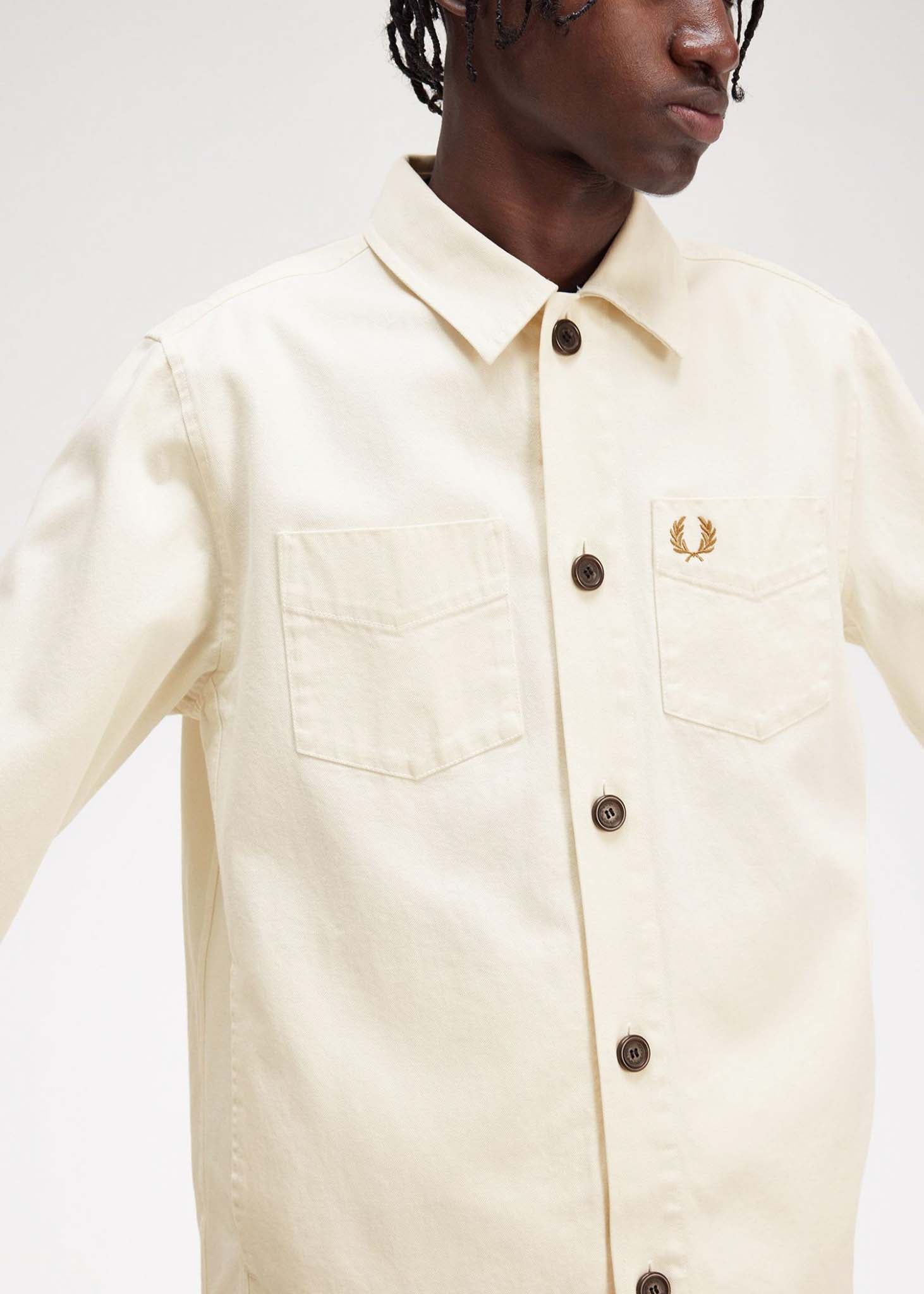 Fred Perry Overshirts  Twill overshirt - ecru 