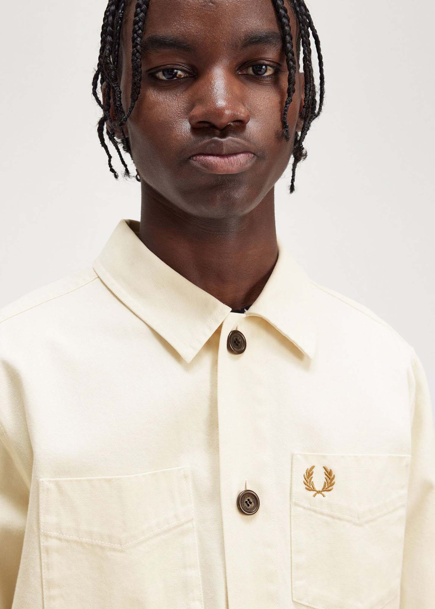 Fred Perry Overshirts  Twill overshirt - ecru 