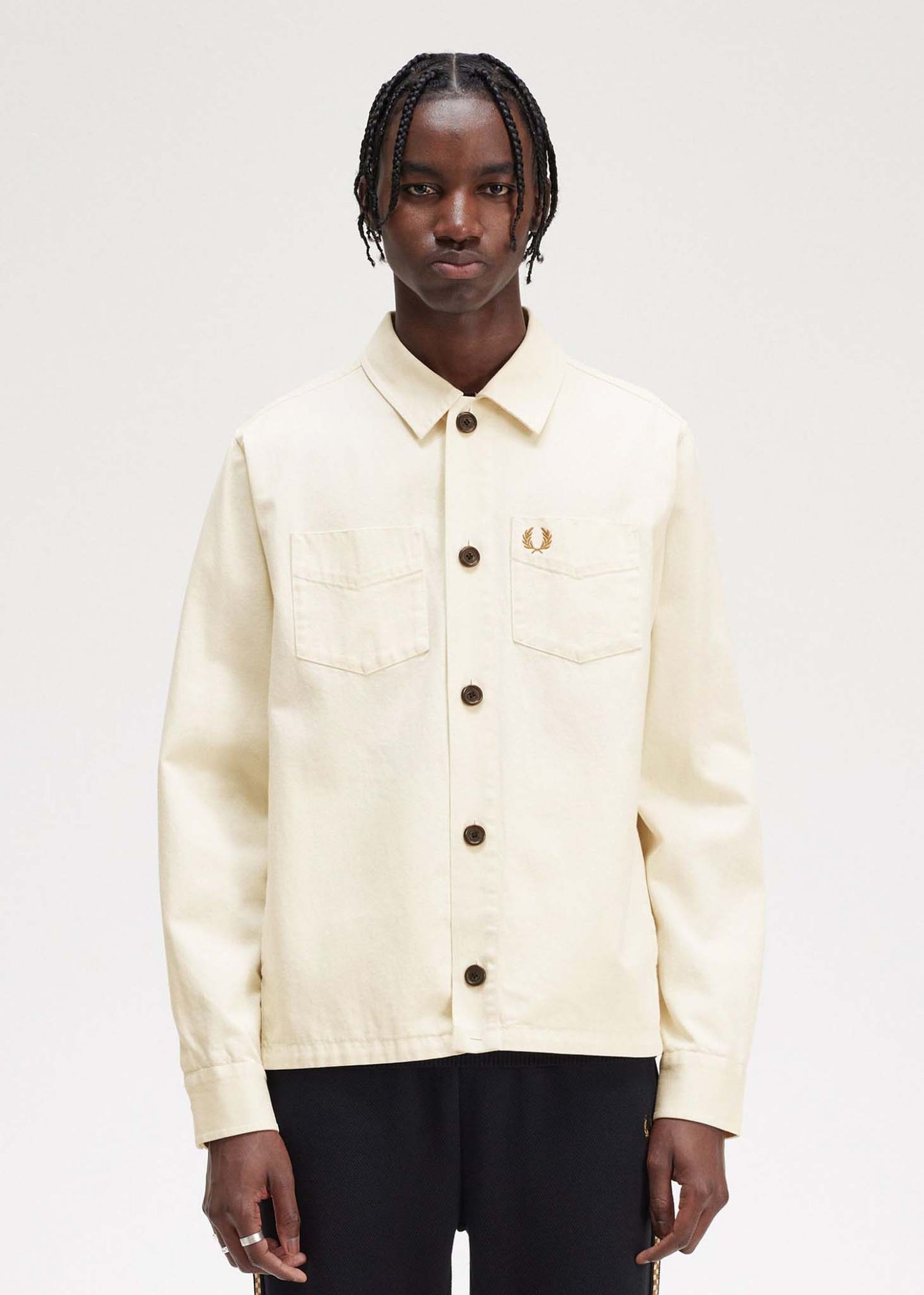 Fred Perry Overshirts  Twill overshirt - ecru 