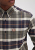 Fred Perry Overhemden  Brushed tartan shirt - field green 