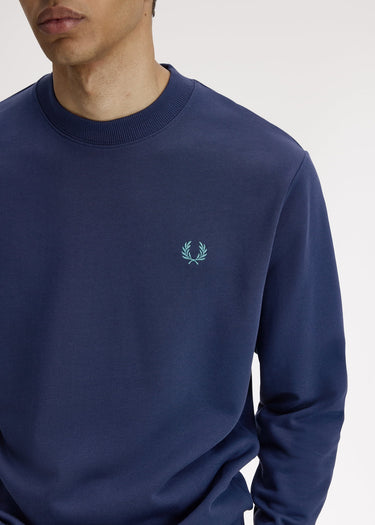 Fred Perry Truien Crew neck sweatshirt - tennis blue snow white deep mint