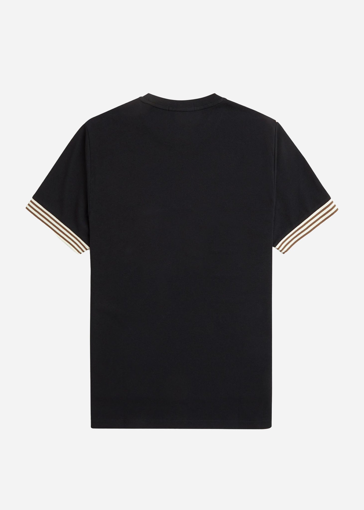 Fred Perry T-shirts  Striped cuff t-shirt - black 