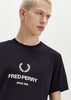 Fred Perry T-shirts  Fred perry graphic t-shirt - black 