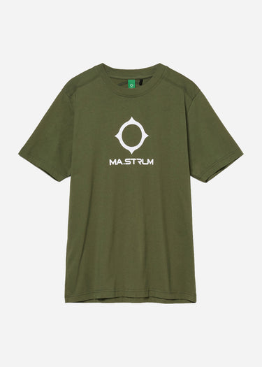 MA.Strum T-shirts Beam logo tee - bronze green