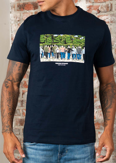 Weekend Offender T-shirts Green street GSE - navy