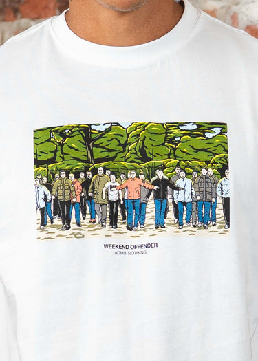 Weekend Offender T-shirts Green street GSE - white