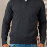 Barbour Truien Cotton half zip knitted jumper - charcoal