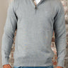 Barbour Truien Cotton half zip knitted jumper - grey marl
