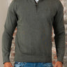 Barbour Truien Cotton half zip knitted jumper - olive marl