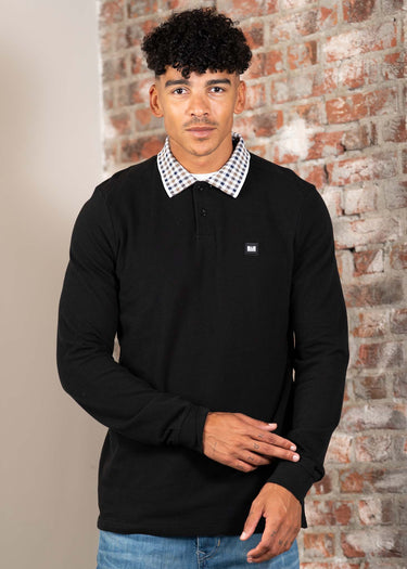 Weekend Offender Longsleeve Polo's Lindley - black