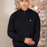 Lyle & Scott Truien Loopback quarter zip sweat - jet black