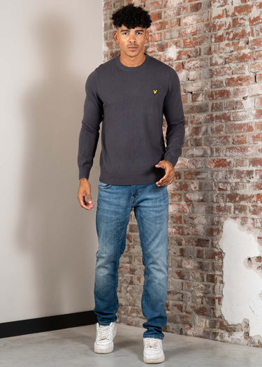 Lyle & Scott Truien Cotton merino crew neck jumper - shadow
