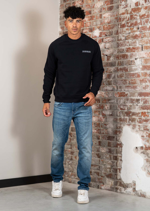 Napapijri Truien Back graphic crewneck - black beauty