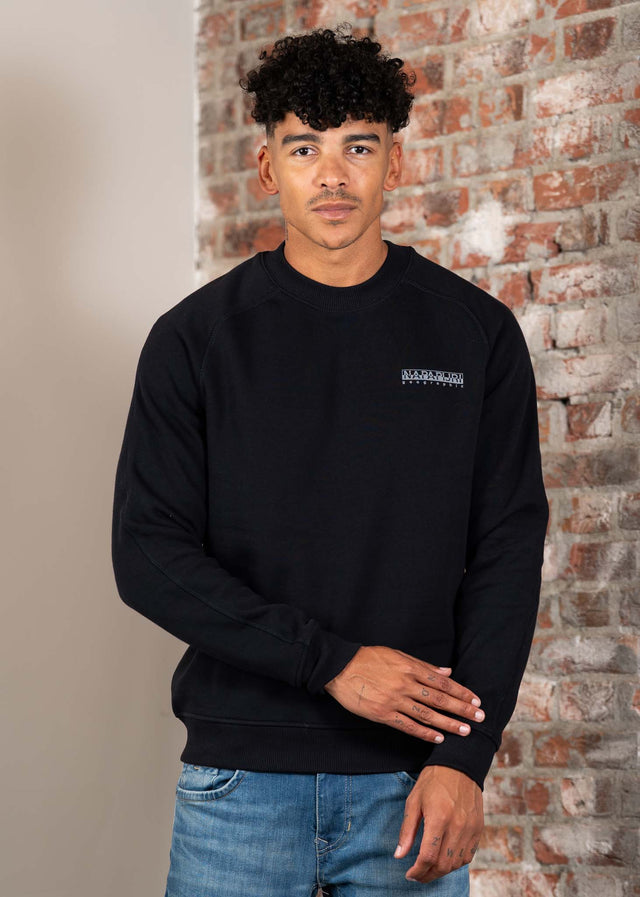 Napapijri Truien Back graphic crewneck - black beauty