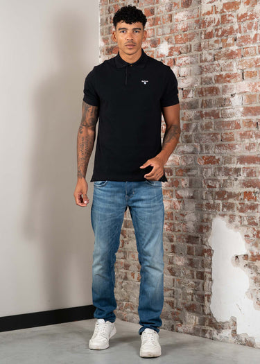 Barbour Polo's Barbour tartan pique polo - black