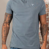 Barbour Polo's Tartan pique polo shirt - bluestone