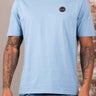 Napapijri T-shirts Badge t-shirt- faded denim