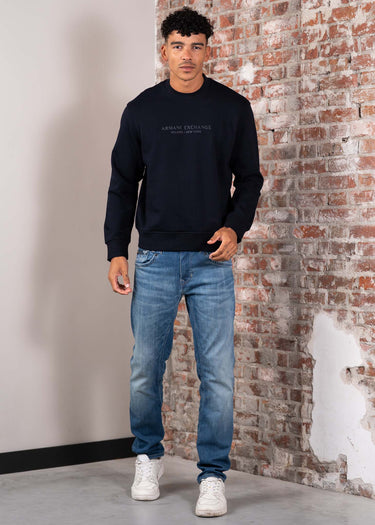 Armani Exchange Truien Sweatshirt - deep navy