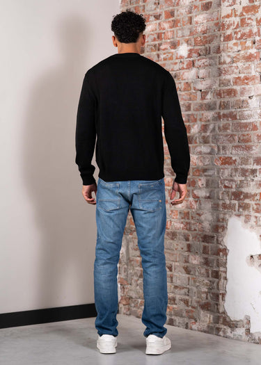 Armani Exchange Hoodies Wool cotton crewneck - black