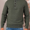 Barbour Truien Essential patch half zip knitted jumper - olive