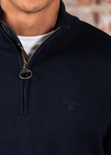Barbour Truien Cotton half zip - navy