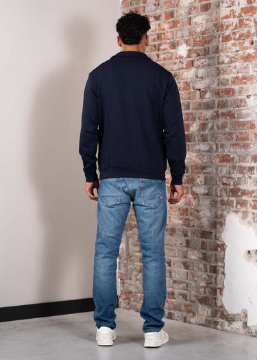 Napapijri Truien Small box quarter zip sweat - blue marine