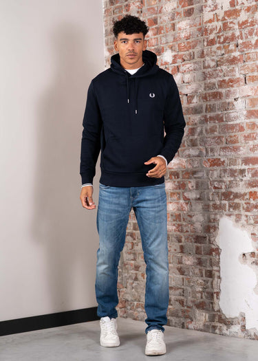 Fred Perry Hoodies Tipped hooded sweatshirt - navy