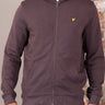 Lyle & Scott Vesten Zip through hoodie - espresso