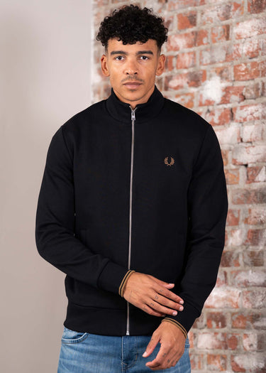 Fred Perry Truien Zip through sweatshirt - black
