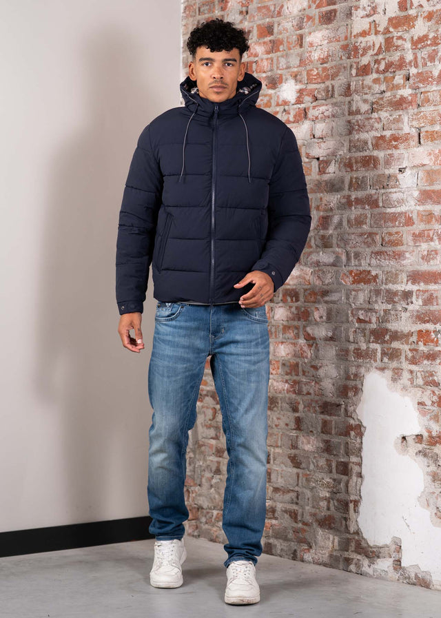 Aquascutum Jassen Sp hooded puffer - navy