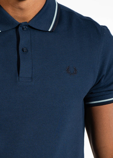 Fred Perry Polo's Twin tipped fred perry polo shirt- tnsbl slvrbl nvy