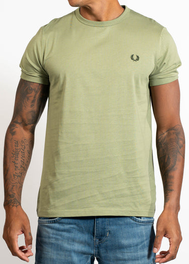 Fred Perry T-shirts Ringer t-shirt - olive mint