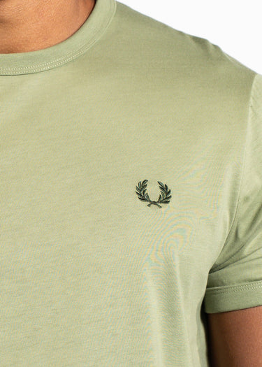 Fred Perry T-shirts Ringer t-shirt - olive mint