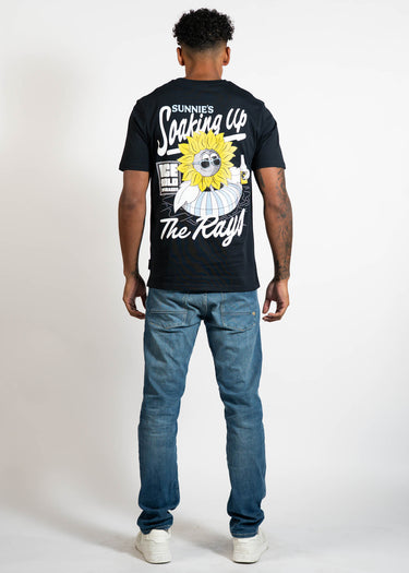 Lyle & Scott T-shirts Sunnies pool bar graphic t-shirt - dark navy