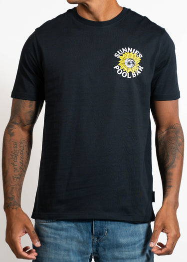 Lyle & Scott T-shirts Sunnies pool bar graphic t-shirt - dark navy