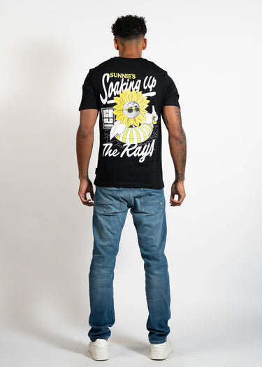 Lyle & Scott T-shirts Sunnies pool bar graphic t-shirt - jet black