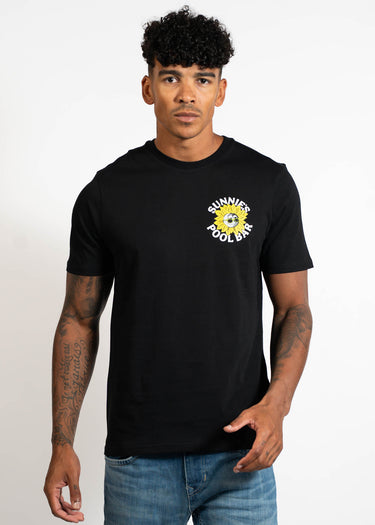 Lyle & Scott T-shirts Sunnies pool bar graphic t-shirt - jet black