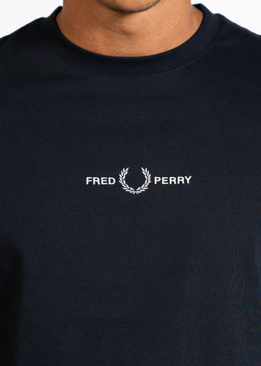 Fred Perry T-shirts Embroidered tshirt - navy