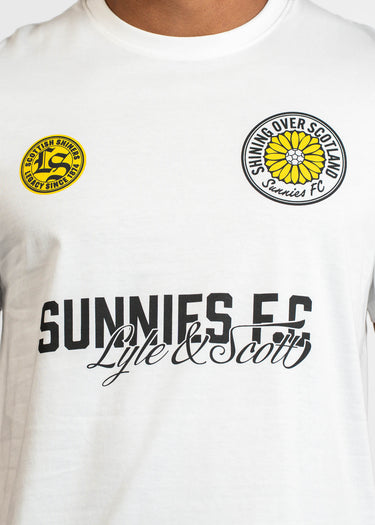 Lyle & Scott T-shirts Sunnies fc graphic t-shirt - white