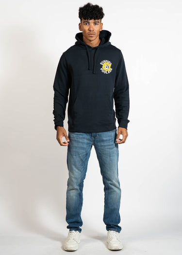 Lyle & Scott Hoodies Sunnies pool bar graphic pullover hoodie - dark navy
