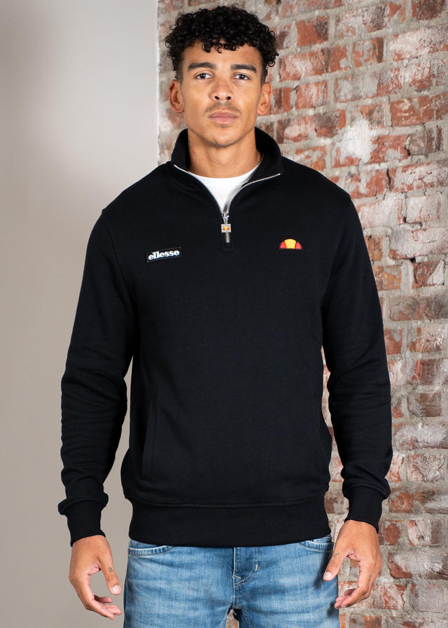 Ellesse Truien Pelegrini quarter zip - black