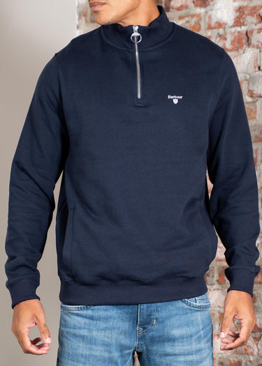 Barbour Truien Beckhill half zip sweatshirt - navy
