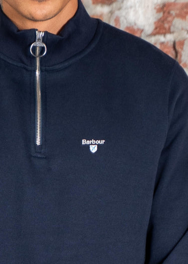Barbour Truien Beckhill half zip sweatshirt - navy