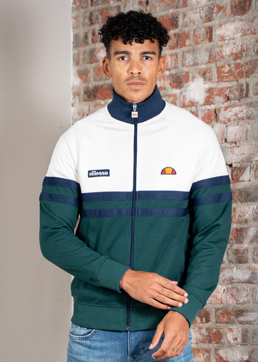 Ellesse Vesten Rimini track jacket - off white dark green