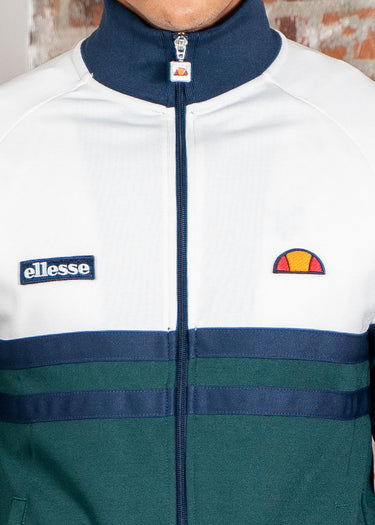 Ellesse Vesten Rimini track jacket - off white dark green