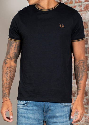 Fred Perry T-shirts Twin tipped t-shirt - black shaded stone